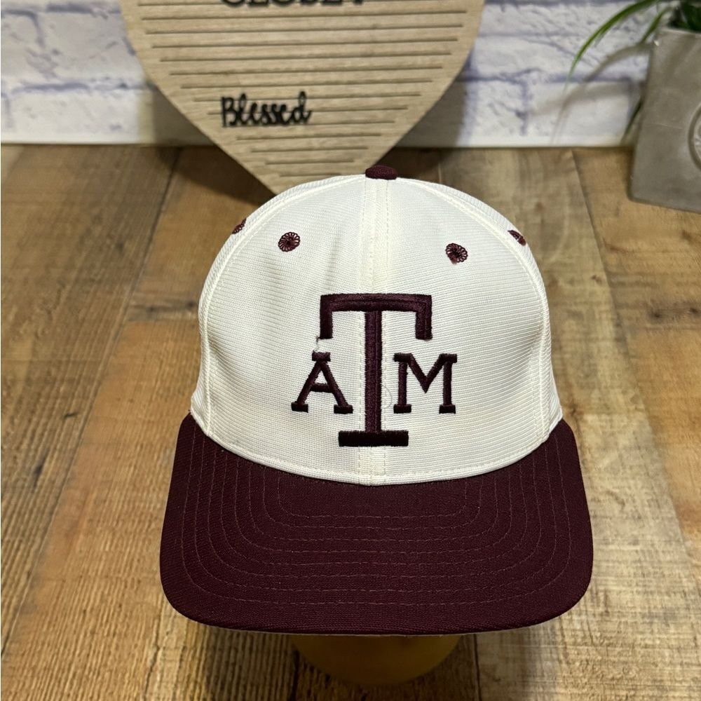 Vintage Texas A & M Aggies Hat-Fitted Gig Em USA New Era 6 5/8